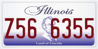 IL license plate Z566355