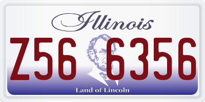 IL license plate Z566356