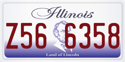 IL license plate Z566358