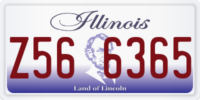 IL license plate Z566365