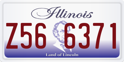 IL license plate Z566371