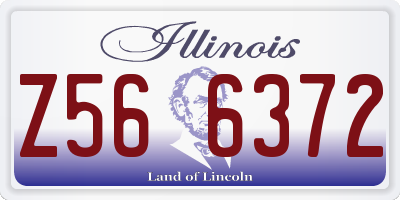 IL license plate Z566372