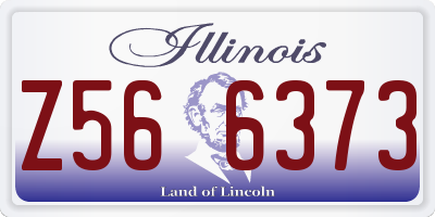 IL license plate Z566373