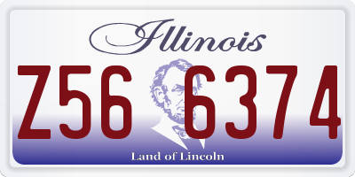 IL license plate Z566374