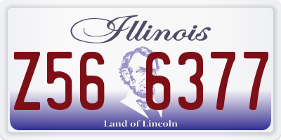 IL license plate Z566377