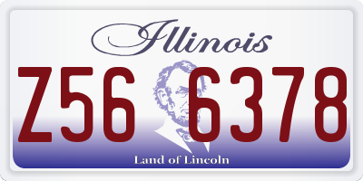 IL license plate Z566378