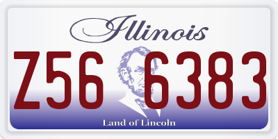 IL license plate Z566383