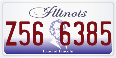IL license plate Z566385