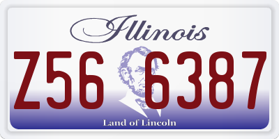 IL license plate Z566387