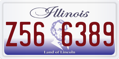 IL license plate Z566389