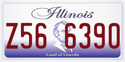 IL license plate Z566390