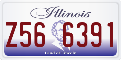 IL license plate Z566391