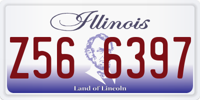 IL license plate Z566397