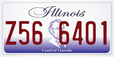 IL license plate Z566401