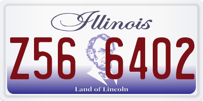 IL license plate Z566402