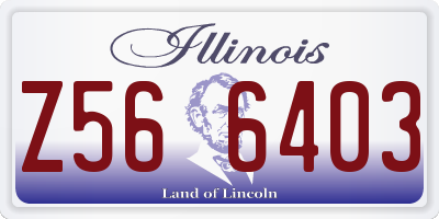 IL license plate Z566403