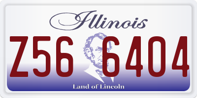 IL license plate Z566404