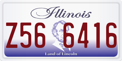 IL license plate Z566416