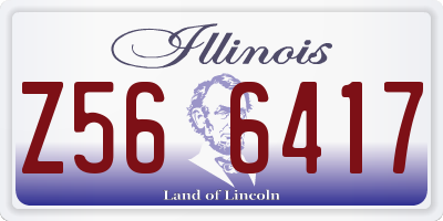 IL license plate Z566417