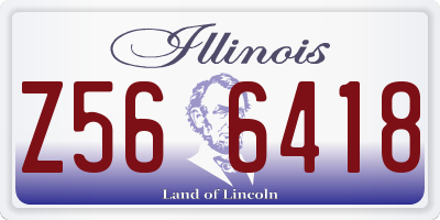 IL license plate Z566418