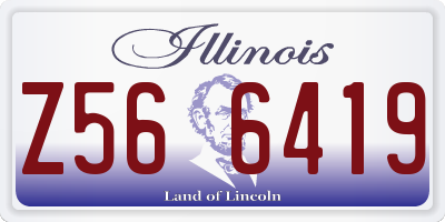 IL license plate Z566419