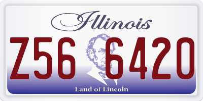 IL license plate Z566420