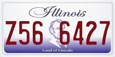 IL license plate Z566427