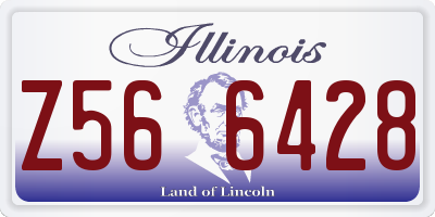 IL license plate Z566428