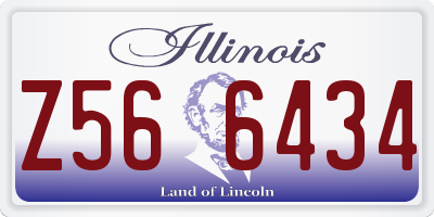 IL license plate Z566434