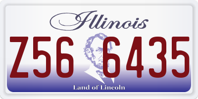 IL license plate Z566435