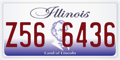 IL license plate Z566436