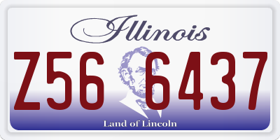 IL license plate Z566437
