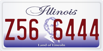 IL license plate Z566444