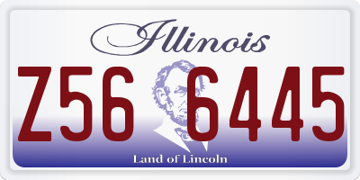 IL license plate Z566445