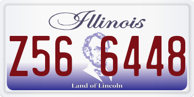 IL license plate Z566448