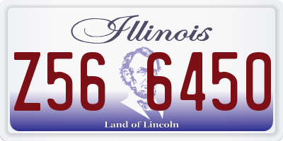 IL license plate Z566450