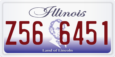 IL license plate Z566451