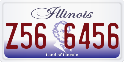 IL license plate Z566456