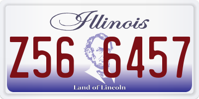 IL license plate Z566457