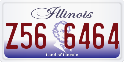 IL license plate Z566464