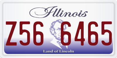 IL license plate Z566465