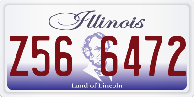 IL license plate Z566472