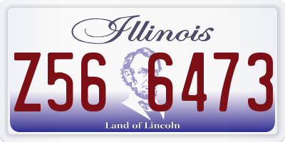 IL license plate Z566473