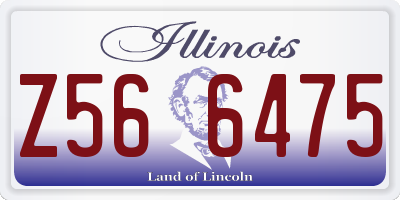 IL license plate Z566475
