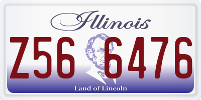 IL license plate Z566476