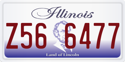 IL license plate Z566477