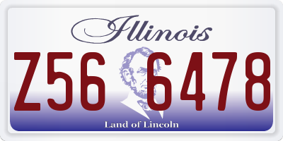 IL license plate Z566478