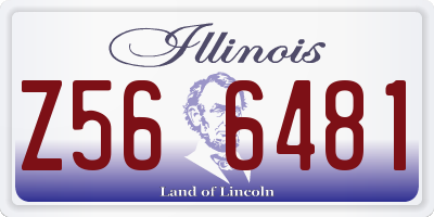 IL license plate Z566481