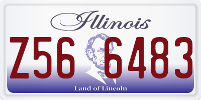 IL license plate Z566483