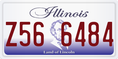 IL license plate Z566484
